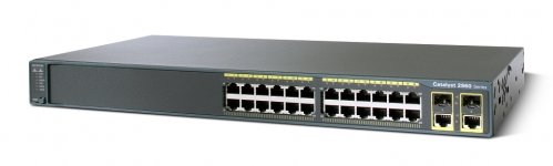Cisco Catalyst 2960 Plus 24 10/100 PoE + 2 T/SFP LAN Base, WS-C2960+24PC-L
